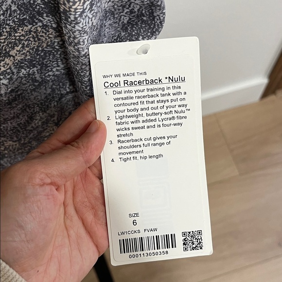 Lululemon Cool Racerback II *Nulu NWT - Picture 5 of 6